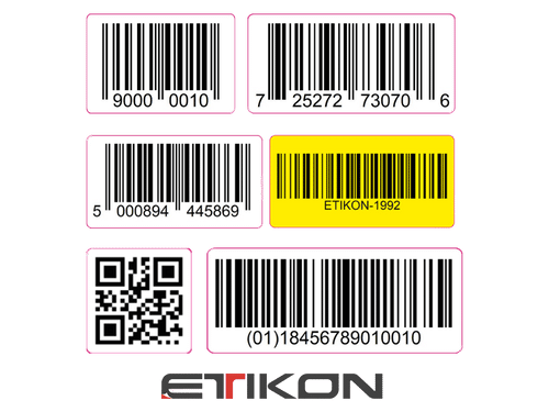 Barcode etiketten stickers | Etikon